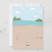 Santa in Paradise Feiertagskarte (Rückseite)