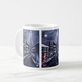 Santa in Paris Gemälde von Alfred Fox Kaffeetasse (Vorderseite Links)