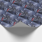 Santa in Paris Painting by Alfred Fox Geschenkpapier (Ecke)