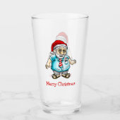 Santa in Sandals Glas (Vorderseite)