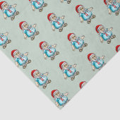 Santa in Sandals Seidenpapier (Detail)