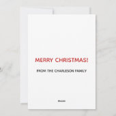 Santa in Skinny Jeans Feiertagskarte (Rückseite)