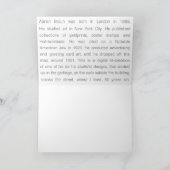 Santa in Sky mit Roofops Feiertagskarte (Innenseite)