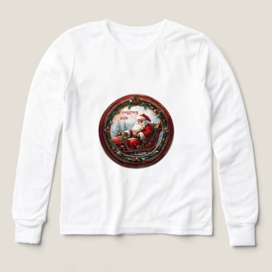 Santa in Sleigh (Design Vorderseite)