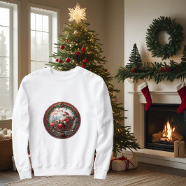 Santa in Sleigh Sweatshirt