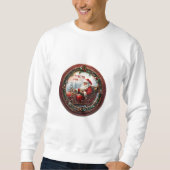 Santa in Sleigh Sweatshirt (Vorderseite)