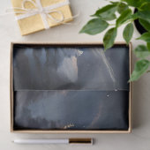 Santa in Sleigh Under Moonlit Sky Entdeckungsfahrt Seidenpapier (Geschenk)