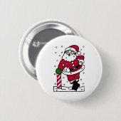 Santa in Snow Button (Vorne & Hinten)