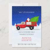 Santa in Vintager LKW mit Christbaumbewegung Ankündigung (Vorderseite)