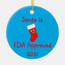 Santa is FDA Genehmigte Keramik Ornament