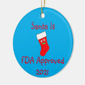 Santa is FDA Genehmigte Keramik Ornament (Links)