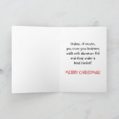 Santa Is Feiertagskarte (Innenseite)