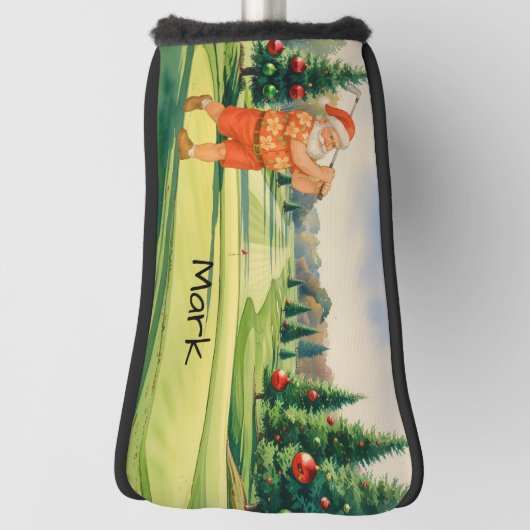 Santa is golfing Hawaii Shirt Golf Headcover (Rotieren 90)