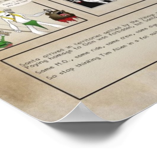 Santa is Odin Poster (Ecke)