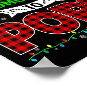 Santa Is Promoting Me To Pops Xmas Pregnancy Expec Poster (Ecke)