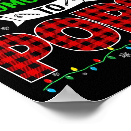 Santa Is Promoting Me To Pops Xmas Pregnancy Expec Poster (Ecke)