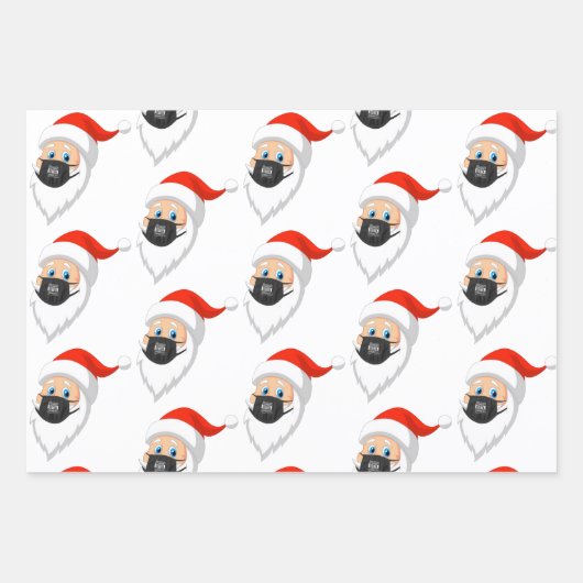 Santa is Sraight Outta Quarantäne Geschenkpapier Set (Vorderseite 2)