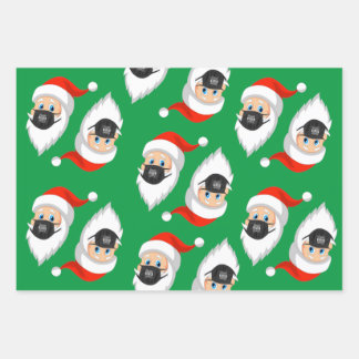 Santa is Sraight Outta Quarantäne Geschenkpapier Set