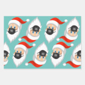 Santa is Sraight Outta Quarantäne Geschenkpapier Set (Vorderseite 3)