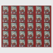 Santa ist bereit geschenkpapier (Flach)