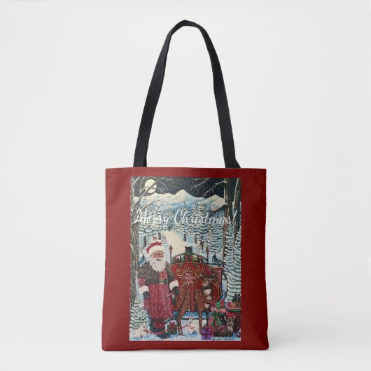 Santa ist bereit tasche (Vorderseite)