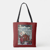 Santa ist bereit tasche (Rückseite)