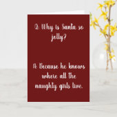 **SANTA IST EIN JOLLY MAN** KARTE (Gelbe Blume)