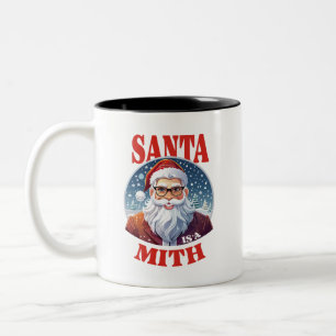 🎅 Santa ist ein Mythos Zweifarbige Tasse