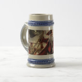 Santa ist ein Pirat Bierglas (Vorderseite Links)