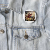 Santa ist ein Pirat Button (Beispiel)