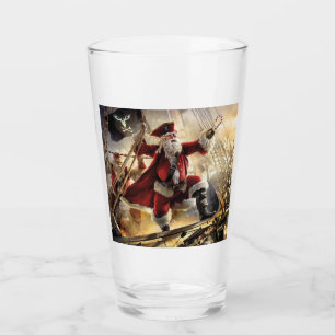 Santa ist ein Pirat Glas