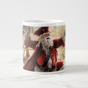 Santa ist ein Pirat Jumbo-Tasse