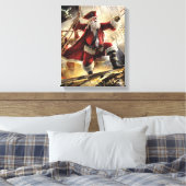 Santa ist ein Pirat Leinwanddruck (Insitu (Schlafzimmer))