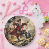 Santa ist ein Pirat Pappteller (Party)