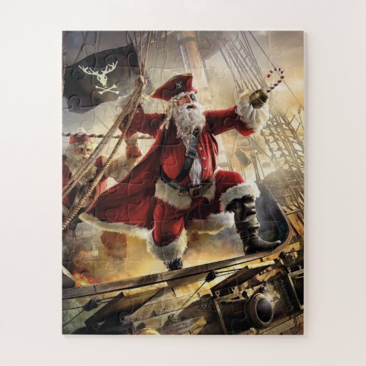 Santa ist ein Pirat Puzzle (Vertikal)