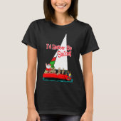 Santa ist ein Segelschiff zu Weihnachten T-Shirt (Vorderseite)