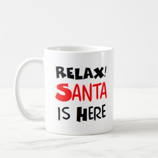 Santa ist hier kaffeetasse (Links)