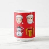 Santa ist in der Stadt Kaffeetasse (Mittel)
