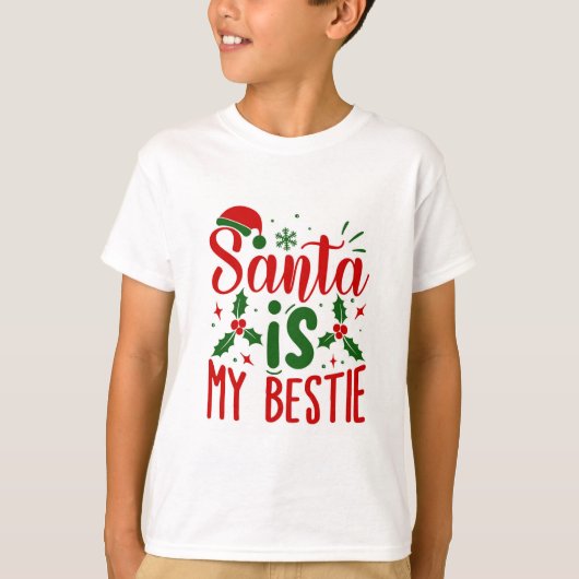Santa ist mein Weihnachts-Weihnachtsangebot in den T-Shirt (Vorderseite)