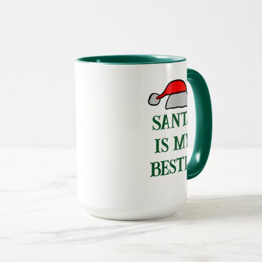 Santa ist My Bestie Tasse (VorderseiteRechts)