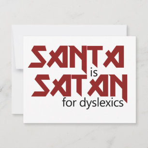 Santa ist Satan Feiertagskarte