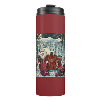 Santa ist startbereit thermosbecher