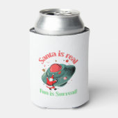 Santa ist wahrer Spaß ist surreal Dosenkühler (Kanne Vorderseite)