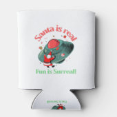 Santa ist wahrer Spaß ist surreal Dosenkühler (Rückseite)