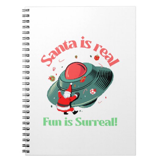 Santa ist wahrer Spaß ist surreal Notizblock (Vorderseite)