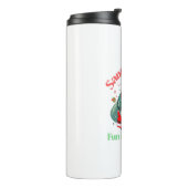 Santa ist wahrer Spaß ist surreal Thermosbecher (Nach links gedreht)