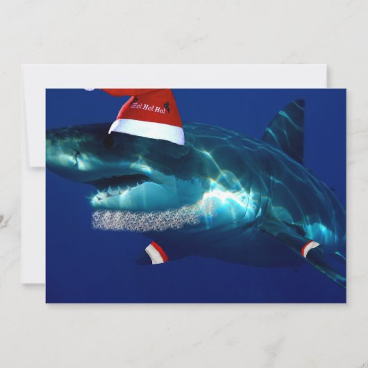 Santa Jaws Feiertagskarte (Vorderseite)