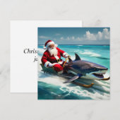 Santa Jaws Feiertagskarte (Vorne/Hinten)