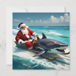 Santa Jaws Feiertagskarte