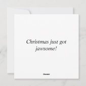 Santa Jaws Feiertagskarte (Rückseite)